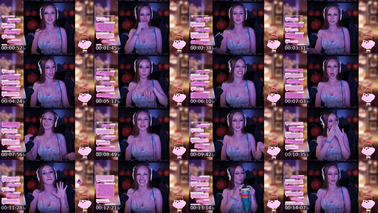 Contact-sheet preview of TayRae's Twitch recording