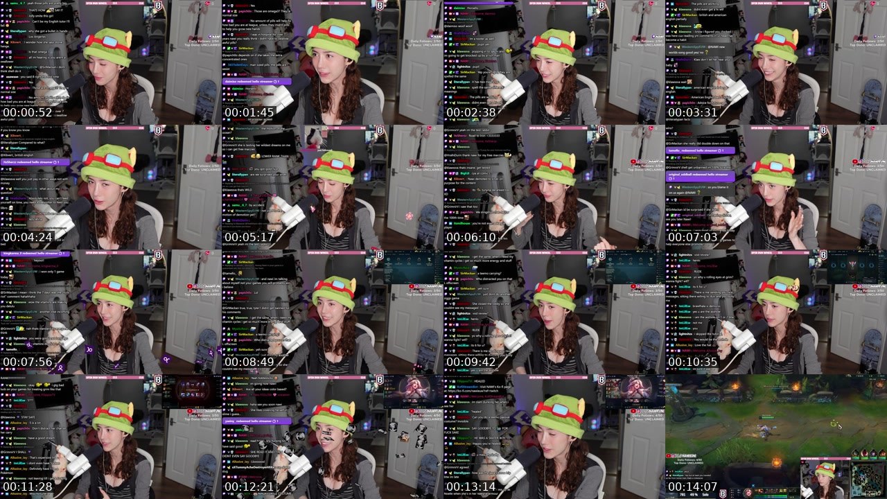 Contact-sheet preview of NAWI's Twitch recording