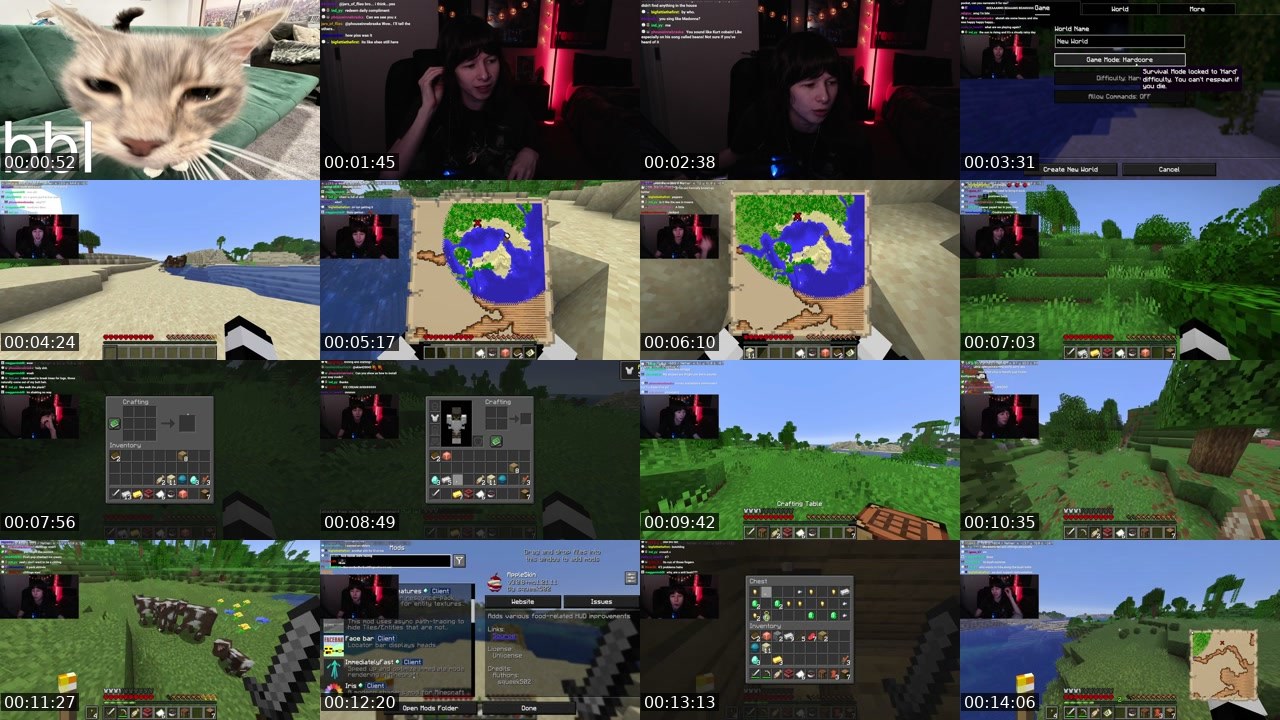 Contact-sheet preview of absteh's Twitch recording