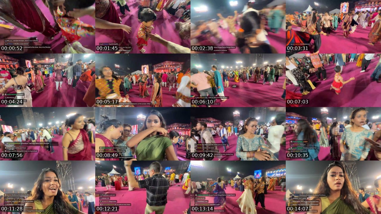 Contact-sheet preview of shaviwoo's Twitch recording