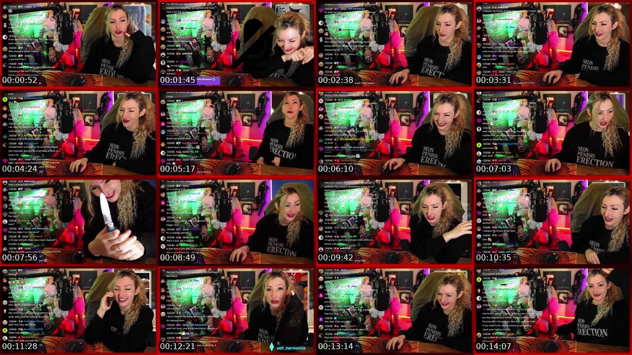 Contact-sheet preview of RareGangster's Twitch recording