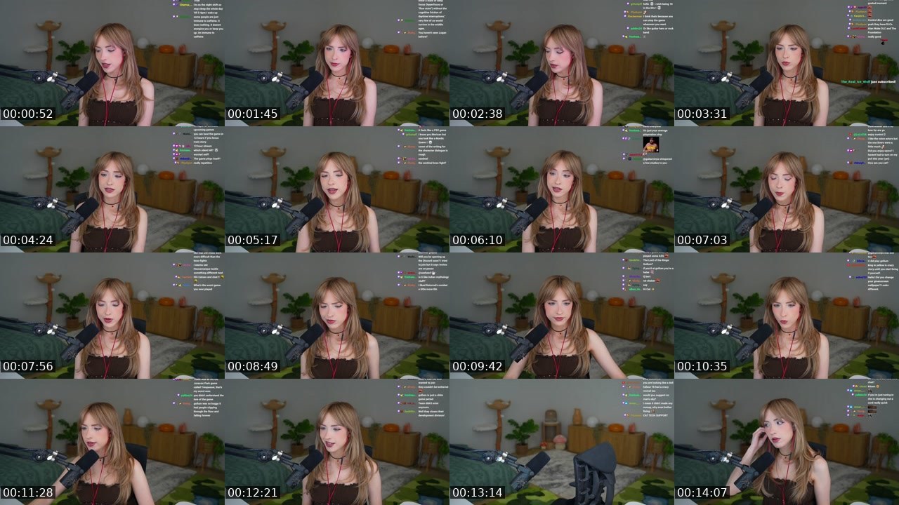 Contact-sheet preview of catsen's Twitch recording