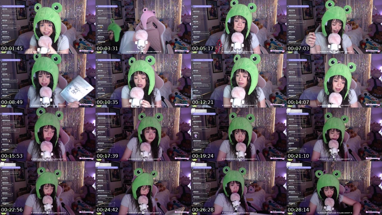 Contact-sheet preview of MakkiiMae's Twitch recording