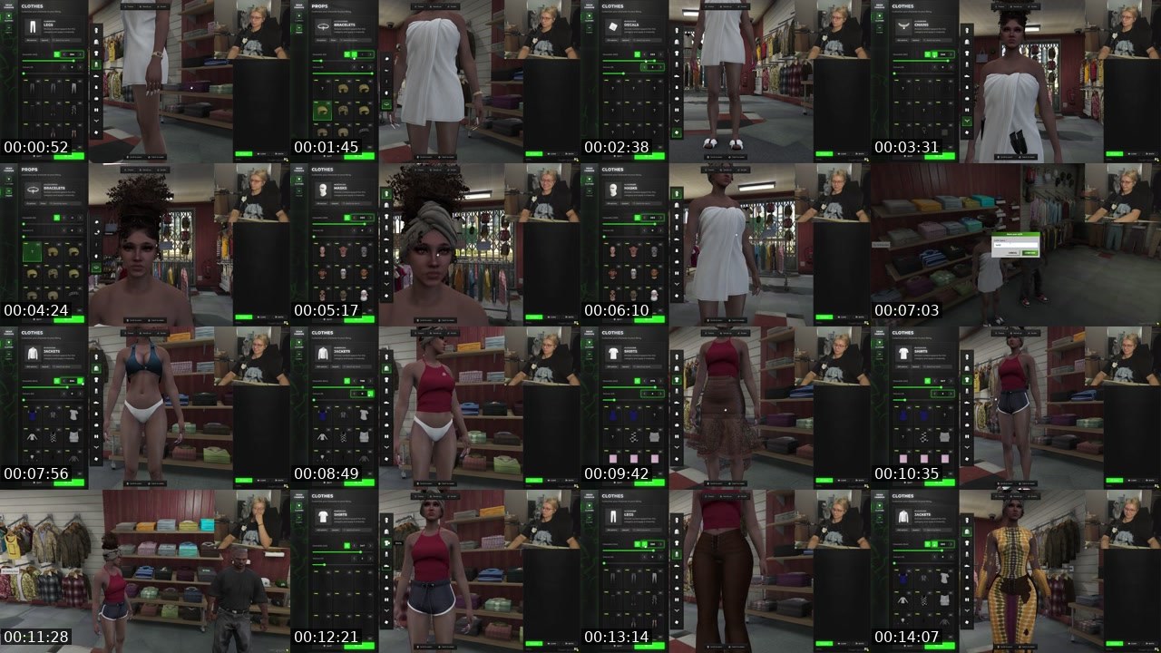 Contact-sheet preview of Dragonxuwu's Twitch recording