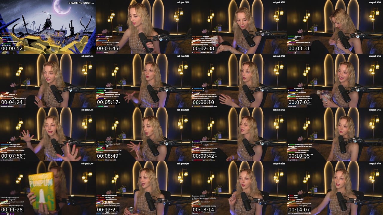 Contact-sheet preview of Bubbell's Twitch recording