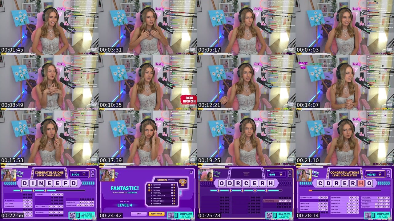 Contact-sheet preview of ItsSky's Twitch recording