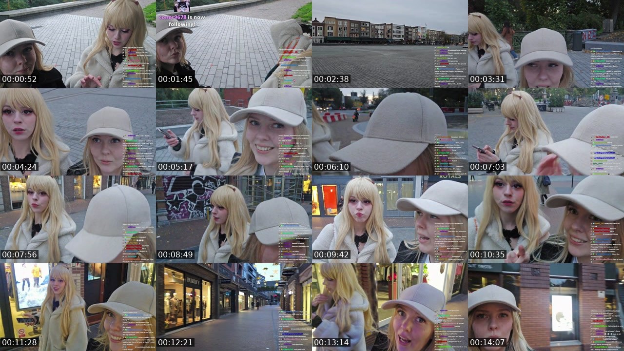 Contact-sheet preview of Nenekoooooo's Twitch recording