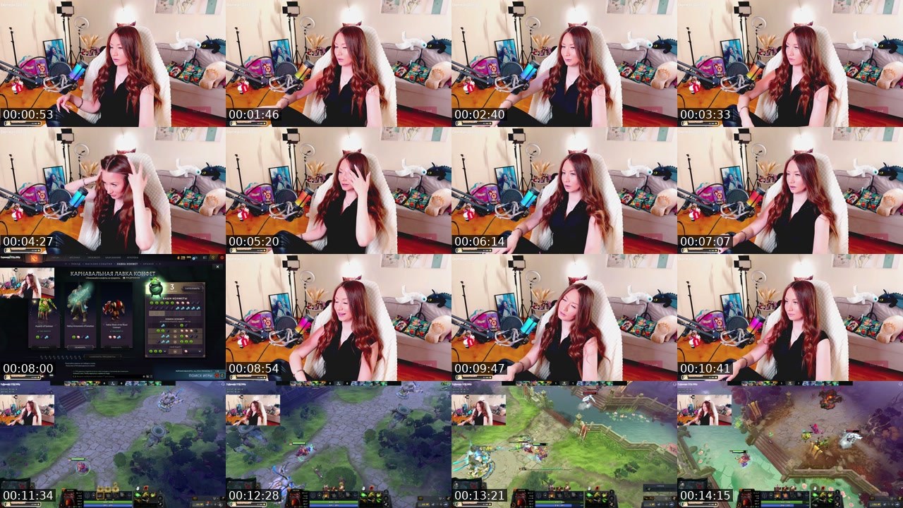 Contact-sheet preview of MarysTV's Twitch recording