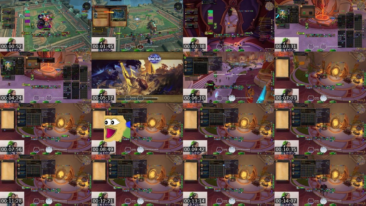 Contact-sheet preview of AcidK's Twitch recording