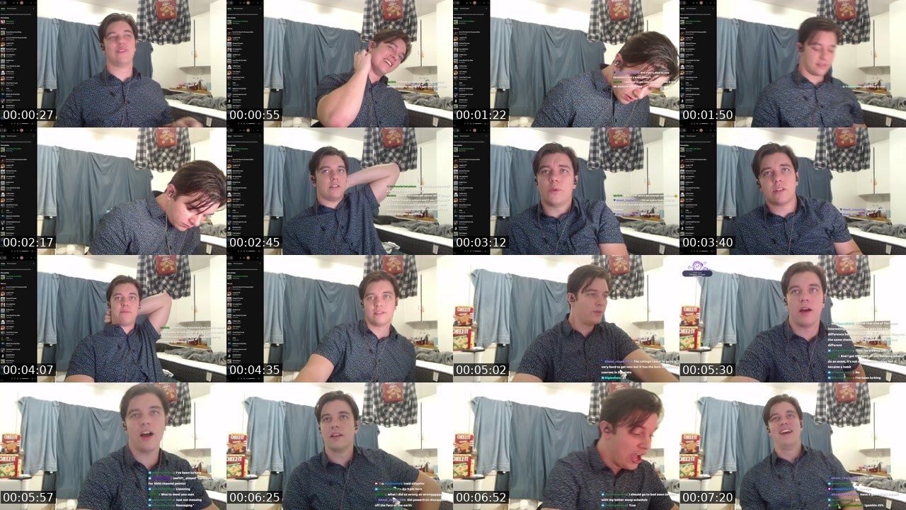 Contact-sheet preview of Ausome1yt's Twitch recording