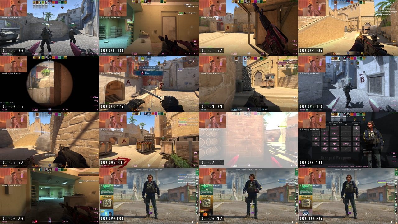 Contact-sheet preview of 0hNika's Twitch recording