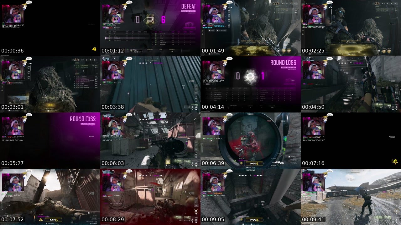 Contact-sheet preview of q00chie's Twitch recording