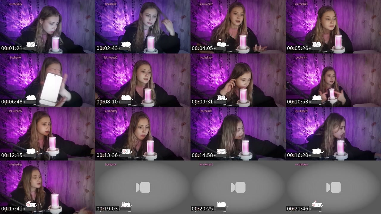 Contact-sheet preview of melffairy's Twitch recording