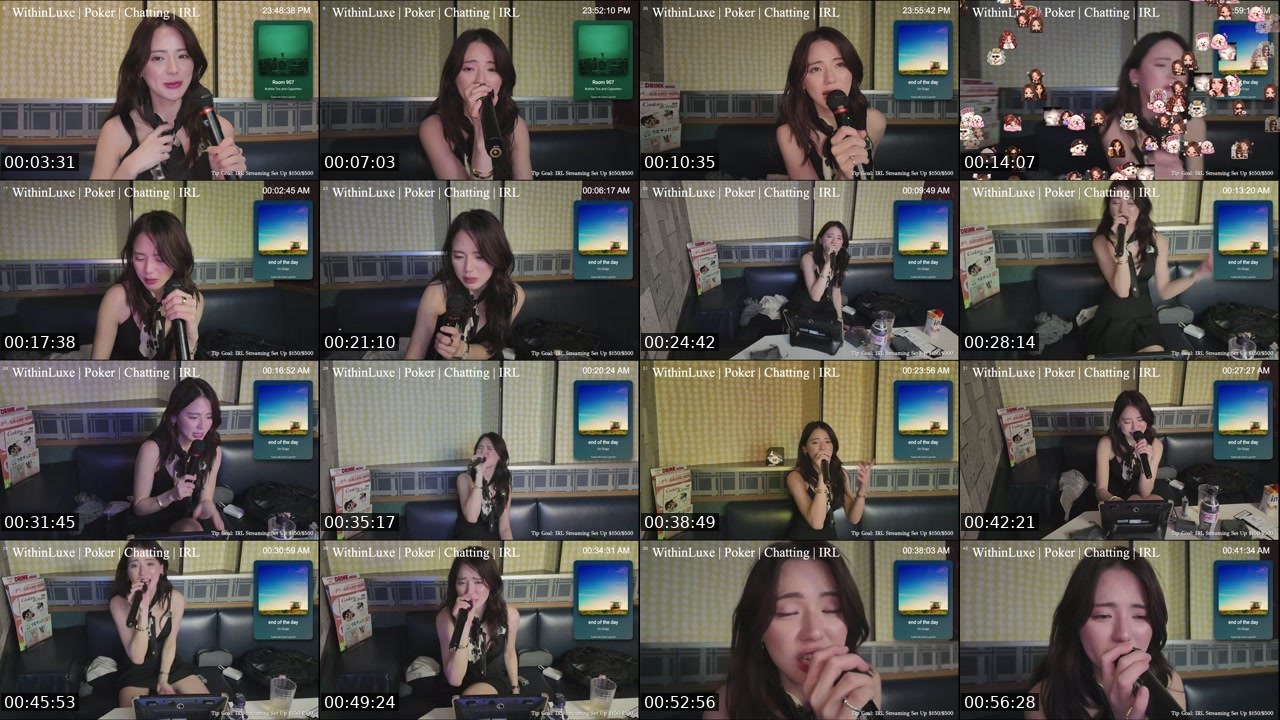 Contact-sheet preview of WithinLuxe's Twitch recording