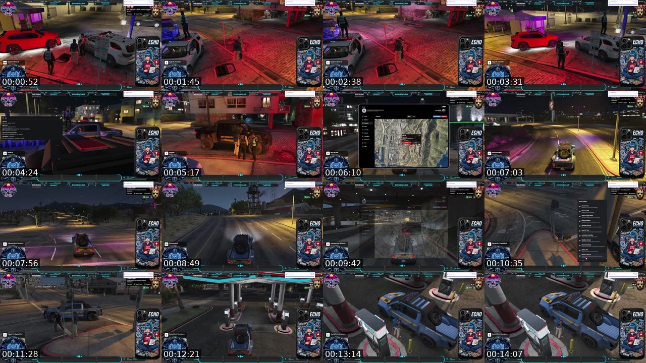 Contact-sheet preview of echosinclair's Twitch recording