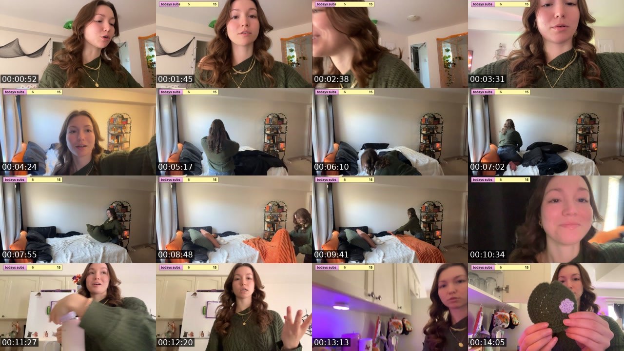 Contact-sheet preview of JFHailey's Twitch recording