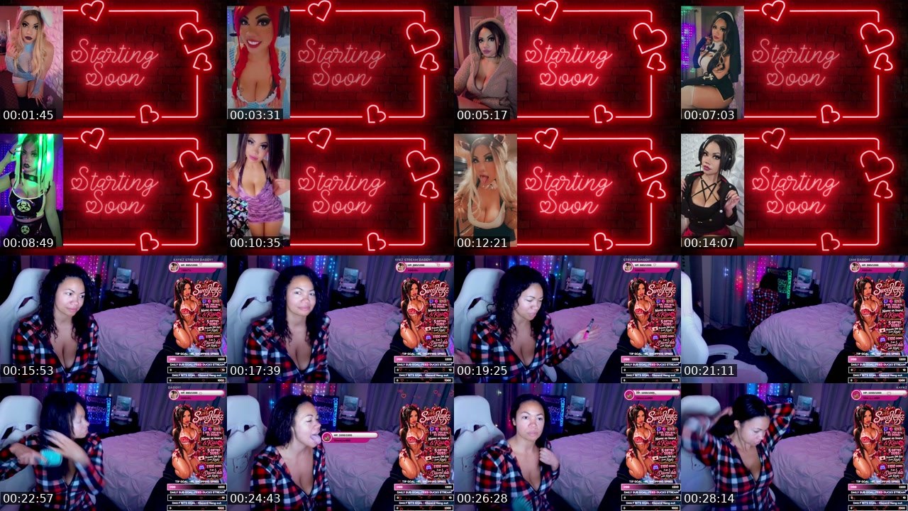 Contact-sheet preview of SweetKaykz's Twitch recording