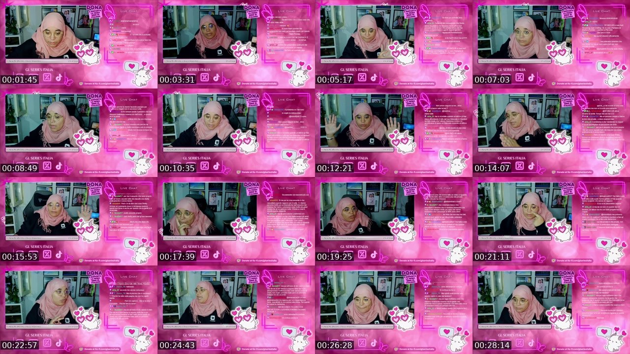 Contact-sheet preview of SFUNCLUB's Twitch recording